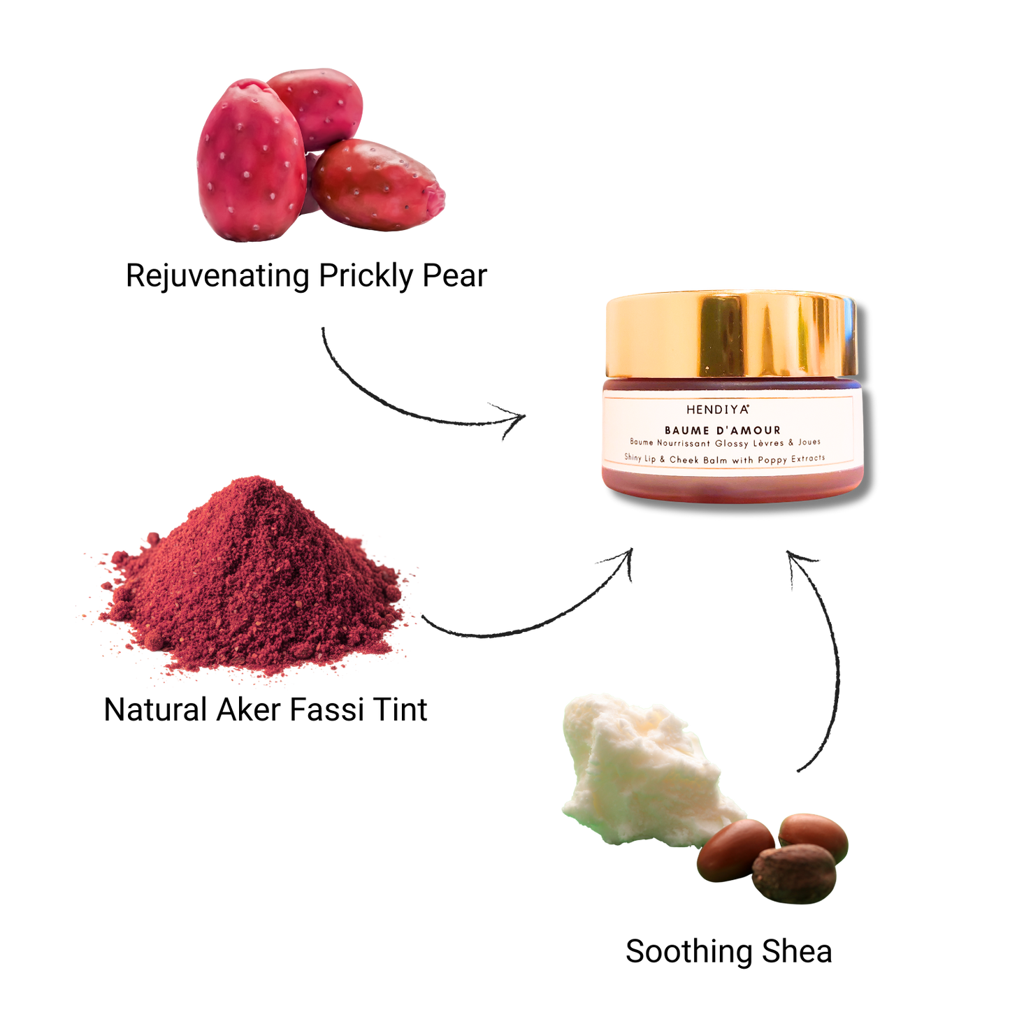 Le Baume D'amour - Poppy & Shea Lip and Cheek Balm 20g