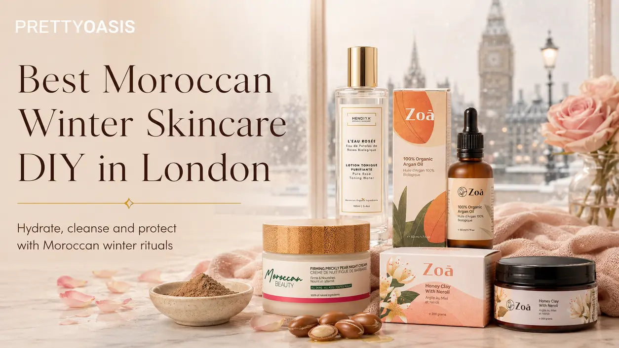Best Moroccan Winter Skincare DIY London rose argan clay routine guide