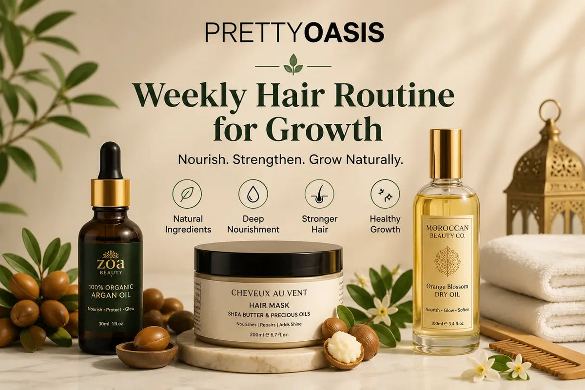Weekly Hair Routine for Growth Pretty Oasis