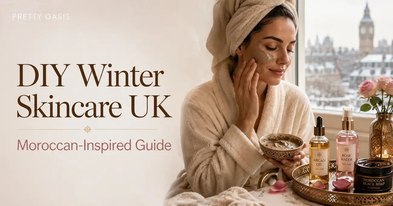 Winter skincare DIY UK with argan oil and Moroccan face mask