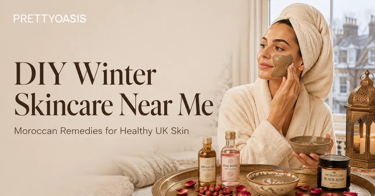 DIY Winter Skincare Near Me with Moroccan argan oil and clay 