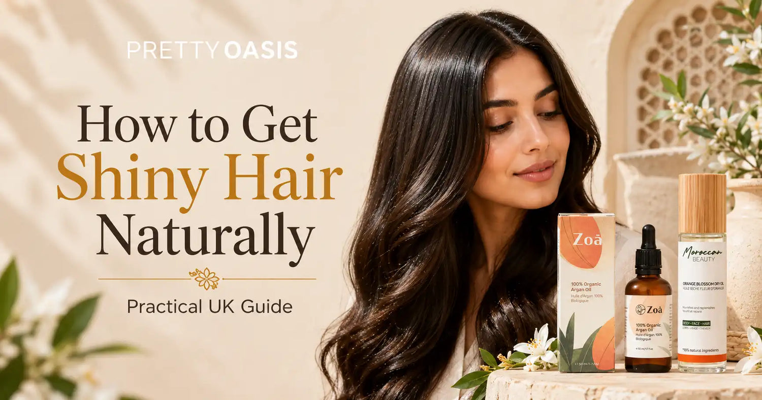 how to get shiny hair Pretty Oasis natural hair guide UK