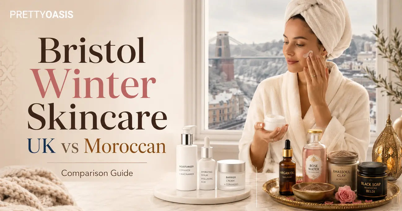 Winter skincare comparison in Bristol UK vs Moroccan skincare comparison guide 