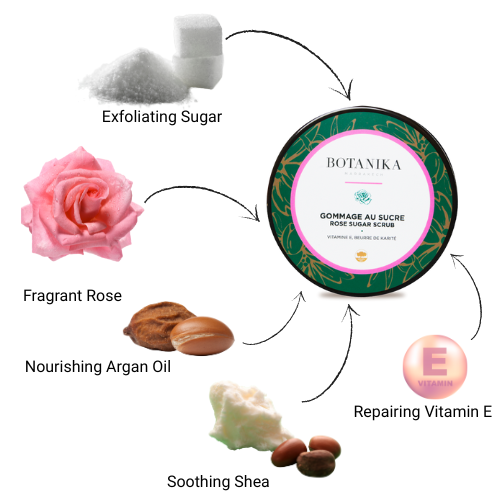 Rose Sugar Scrub 200g