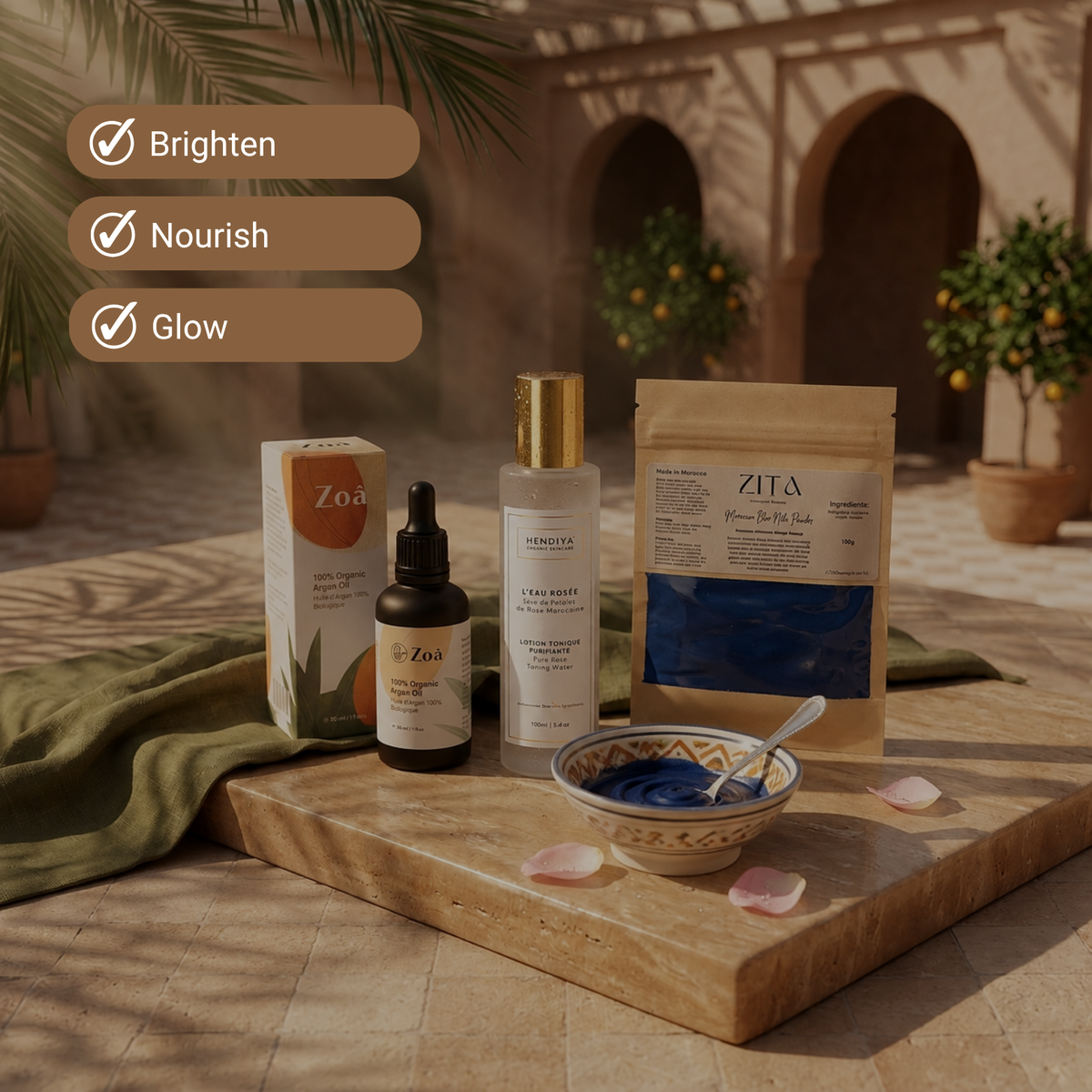 Moroccan Nila Brightening Ritual Kit For Face