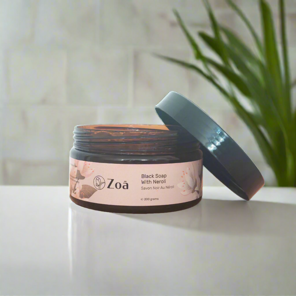 Moroccan Black Soap with Neroli 200g